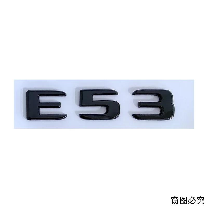 ABS Modified Car Side Sticker Fender Emblem Badge Tail Trunk Decals for Mercedes Benz E43 E53 E63 Letters Styling Accessories