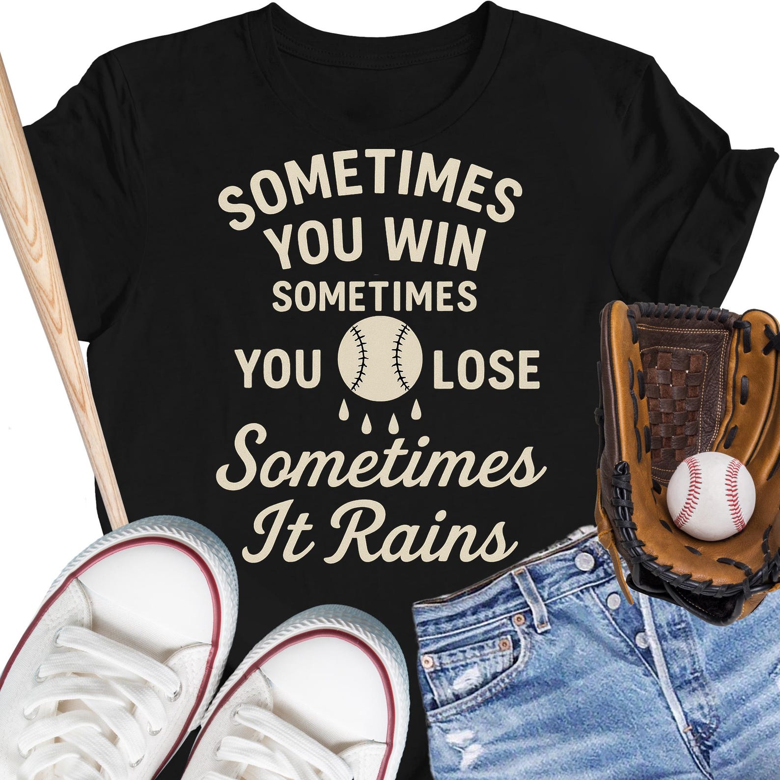 Sometimes You Win T-Shirt: Unisex Ring-Spun Cotton Tee XL