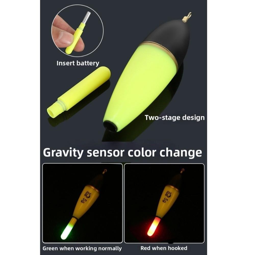 Luminous Fishing Float ABS Fishing Slippery Float New Bobber  Day and Night