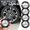 4Pcs 56mm Car Wheel Center Hub Caps Logo Sticker For Mercedes Benz W124 W140 W163 W202 W203 W204 W205 CLA CLK CLS GLA GLC EAT6