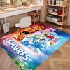 Blue Smurfs Print Rug, Washable Floor Carpet, For Entryway Dorm Laundry Room Office Study, Home Decor Birthday Christmas Gift