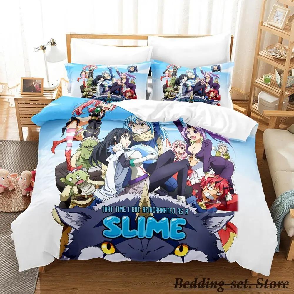 Den tid jag reinkarnerades som en slem Sängkläder Set Enkelt Twin Full Queen King Size Sängset Vuxen Barn Sovrum Påslakanset Anime