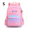 Girls' School Backpack with Cute Doll Pendant Gradient Princess Backpack Nylon Student School Bags Suitable for Ages 1-3-6 Book