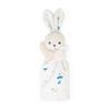 Doudou lapin blanc en micro-velours - KALOO - Carre douceur - 0 mois et plus