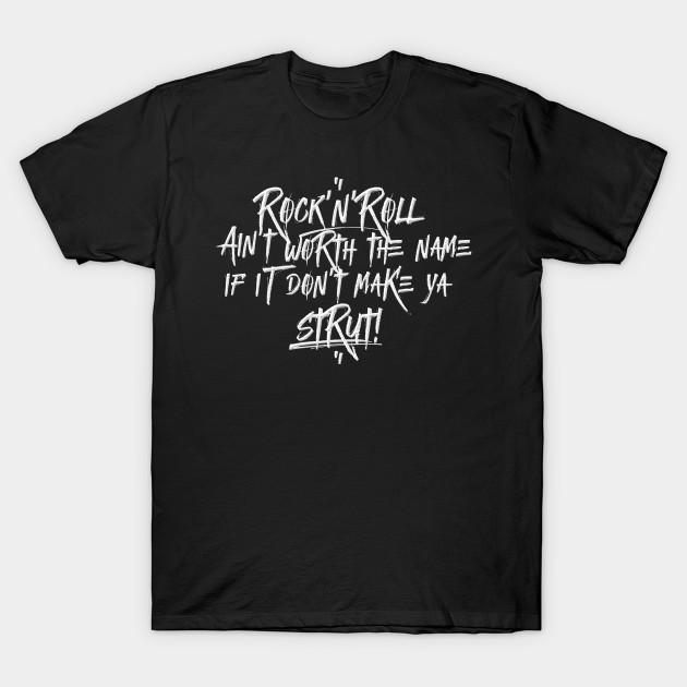 

Unisex Мода TShirt Rocknroll aint стоит имя, если он не делает я с печатью плюс размер XS-6XL футболка 100%Хлопок Топы O Шеи Короткие рукава Тис