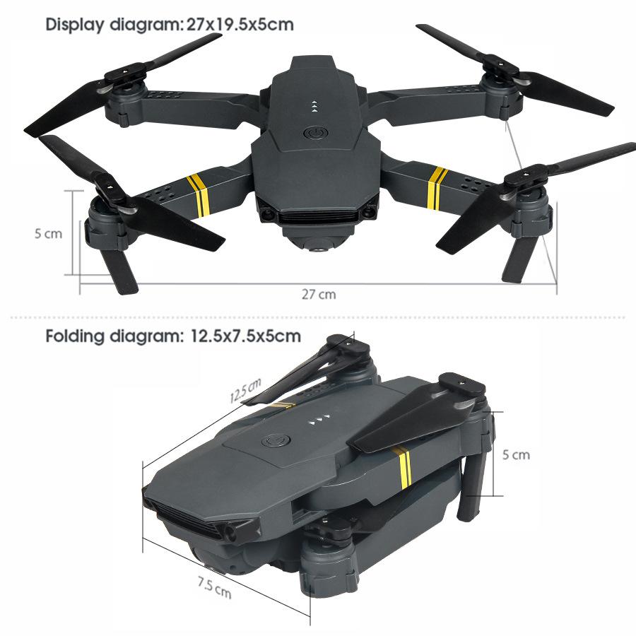 E58 Rc Drone Toy Dual Camera Optical Flow Positioning WiFi FPV Helicopter Quadcopter Foldable Aerial Selfie Kids Gift