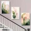 3PC, Modern Abstract Canvas Decorative Painting Combining Geometric Lines and Soft Colors, Nordic Style Home Wall Art Hanging Pa