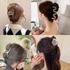 5Pcs/Set Korea Elegant Women Girls Hair Clips Beige Hair Claw Crab Nonslip Hairpins Barrettes Fashion Hair Accessories Gifts
