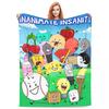 BFDI Inanimate Insanity Poster Decke Warm Weich Bedruckt Plüsch Überwurfdecke Für Camping im Freien Flanell Tagesdecke Bettbezug