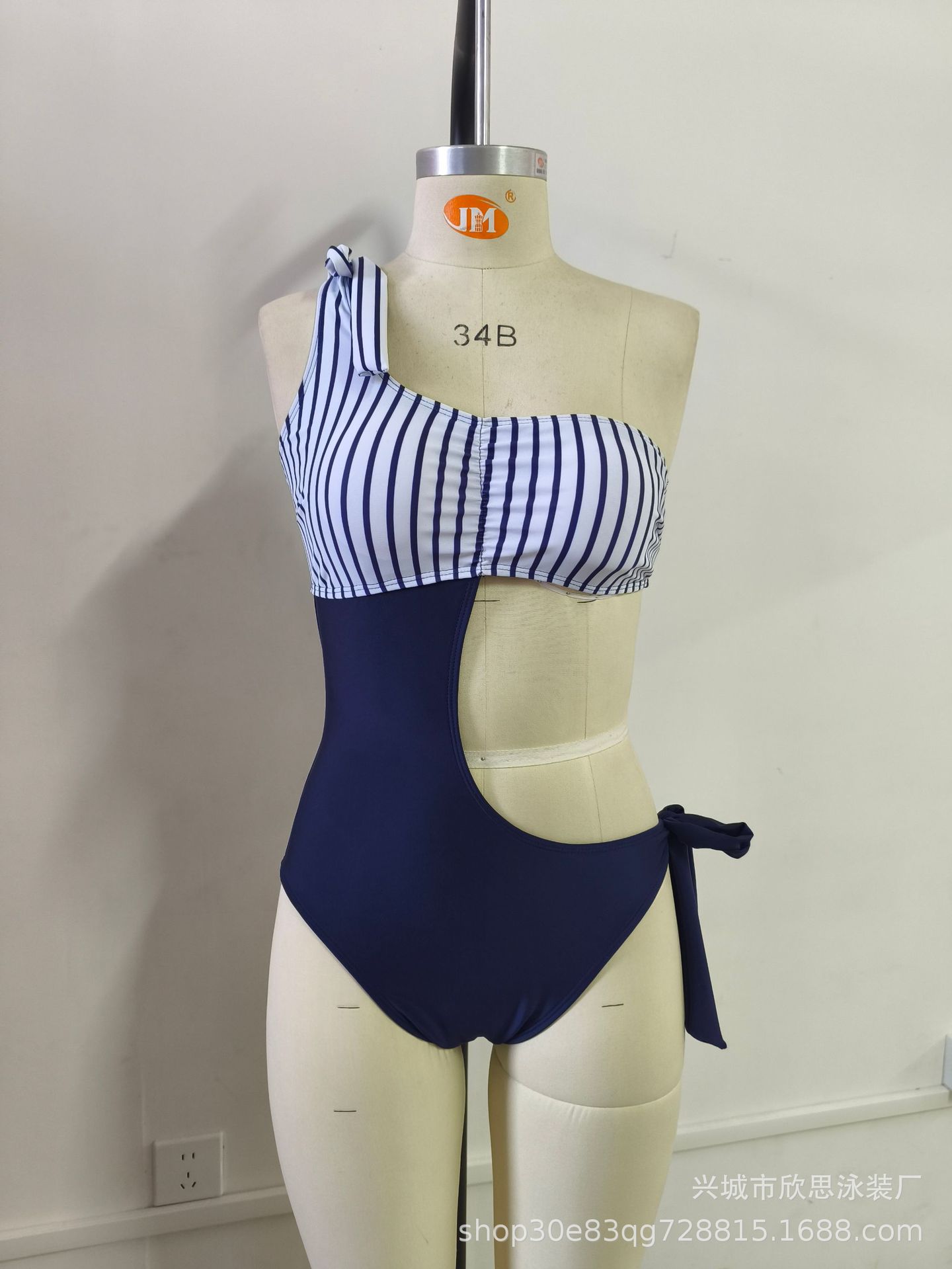 Slim Skinny Sexy Hollow Shoulder One-piece Swimsuit Women s Swimsuit Bikini S