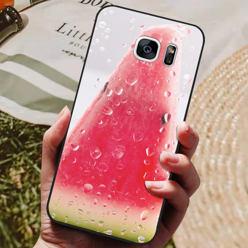 For Samsung Galaxy S7 Edge Silicone Case Cute Pattern Soft TPU Phone Cover For Samsung Galaxy S6 S7 S 7 Edge Back Cover Bumper