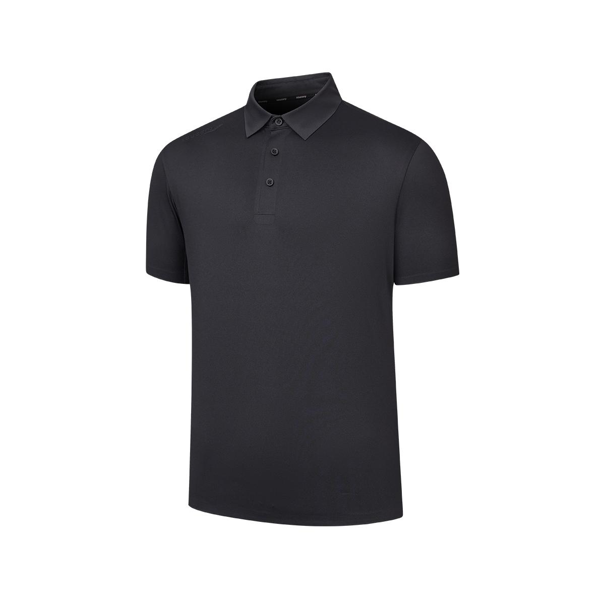

Saucony Minimalist Comfortable Fashion Short Sleeve Polo Shirt Men tops SA2250SP71C-BK001 XL