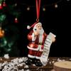 Christmas Tree Ornaments Santa Pendant Hanging Ornament For Indoor Outdoor Holiday Party Decorations