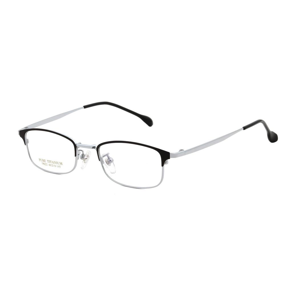 Ultra-lightweight Semi-Titanium Browline Square Eyeglass Frame for Business Fashion JP022