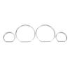 4Pcs Car Front Dashboard Frame Decorations Trim Circle Styling Accessories for BMW E46 Replacement Accessory