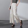 SOFSIL Damen High-Waist Cropped Weitbeinige Hose