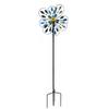 Gradient Flower Pinwheel: Outdoor Wrought Iron Garden Decoration for Landscaping