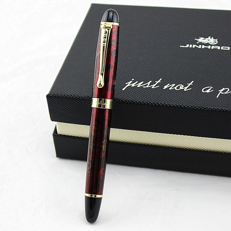 Jinhao X450 Nero Lucido 18Kgp Pennino 0.7Mm Pennino Lrgo Jinhao 450 Lusso Business Viola Vino Verde Dorato 21 Colori Seleziona