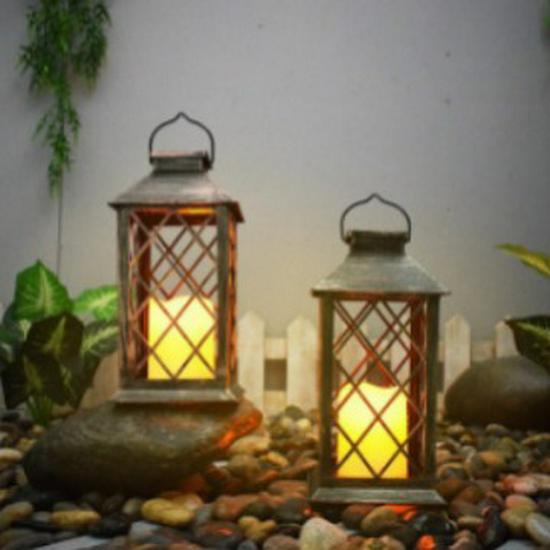 Retro Style Outdoor Candle Lantern