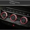 Auto Car AC Control Ring Trim Cover Car Interior Accessories For VW Tiguan Atlas T-roc Ateca FR Passat B8 Variant 2017-2019