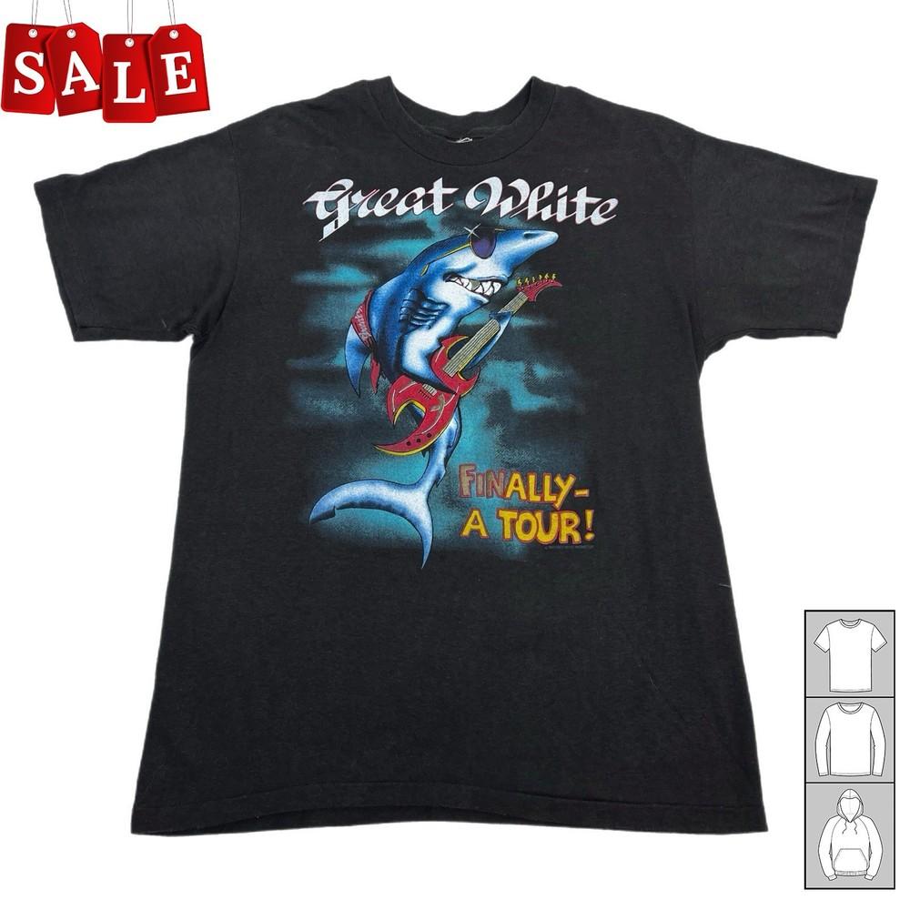 New Rare Great White Band Bite Back Cotton Unisex S-5XL Shirt JM137 Unisex T-Shirt XL
