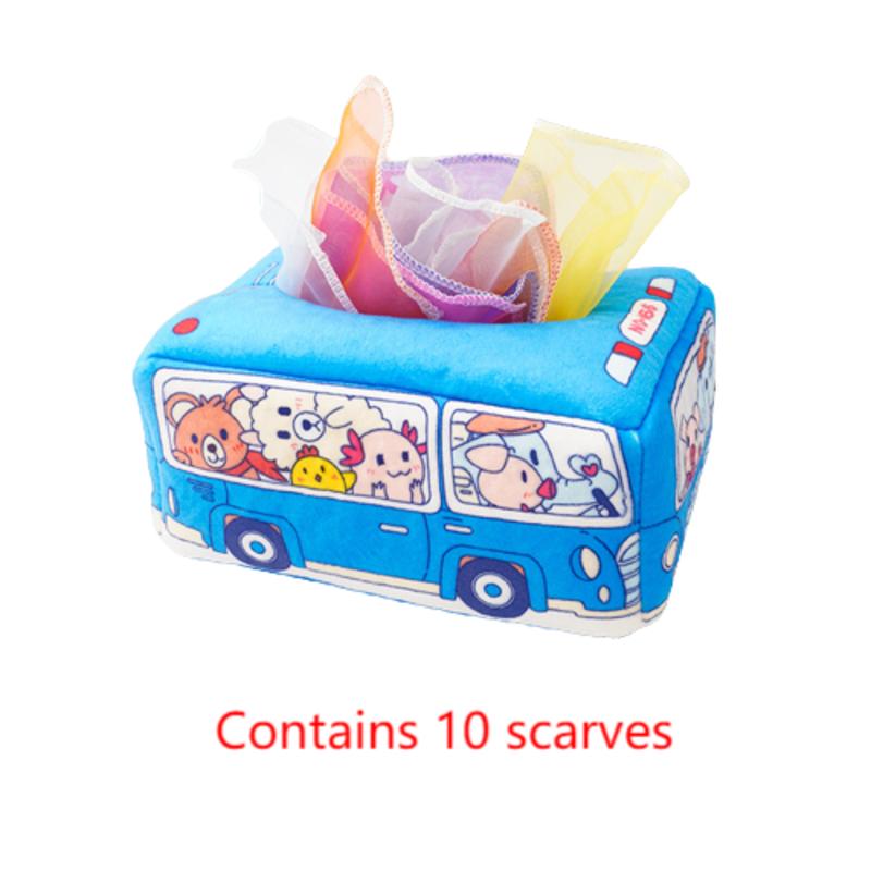 

Коробка Детская Салфетка Игрушка Бумага Устойчивая к Разрыву Детская Учись Извлекать Игрушка для Раннего Развития синий