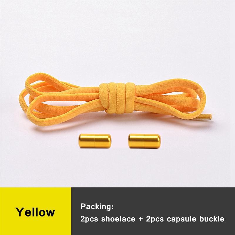 Slip-on No Tie Shoelaces Capsule Lock with Elastic Laces for Sneakers Kids Adults | Quick Lazy Shoelaces One Size Fits All Shoes
