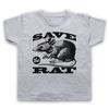 Save The Rat Animal Rights Protest Slogan Funny Kids Childs T-Shirt