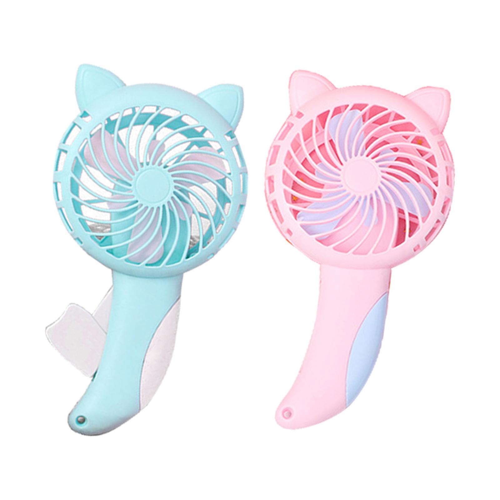

Cartoon Hand-Pressed Hand-Cranked Small Fan Mini Portable Hand-Held Manual Press Small Fan Novelty Popular Children Fan