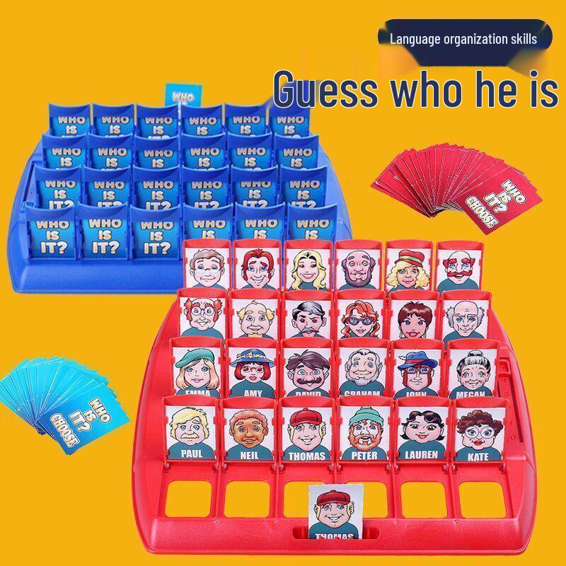 Guess Who: Children's Educational Logic Training Game - Two-Player Interactive Parent-Child Battle