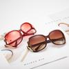 2022 European & American Women's Camellia Large Face Slimming UV Sunglasses