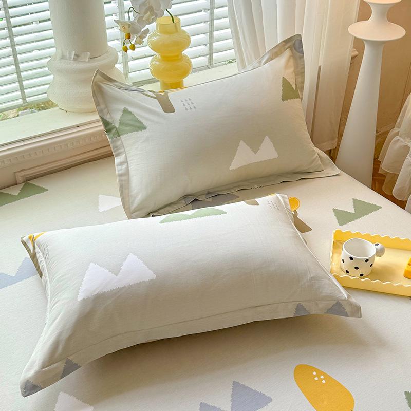 Cotton Pillowcases: Pure Cotton, Simple Style for Home, Dorms, Single & Double Rooms (Single/Pair)