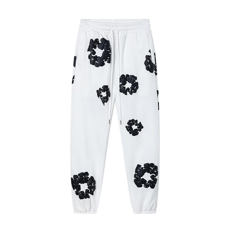 Set Casual pentru Cuplu Denim Tears Kapok Foam Print Stil American - Hanorac și Pantaloni de Trening