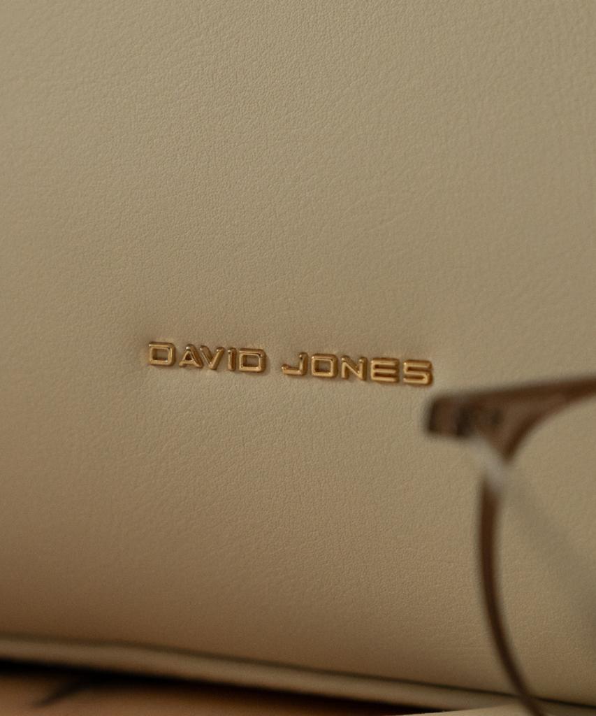 David Jones Madeleine 3-Way Belted Tote Leather Bag_Almond Milk (Cm8243)