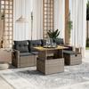 VidaXL Garden Lounge Set with Cushions 6 Pcs, Patio Sofas, Patio Furniture Set, Outdoor Furniture, Grey 3275699