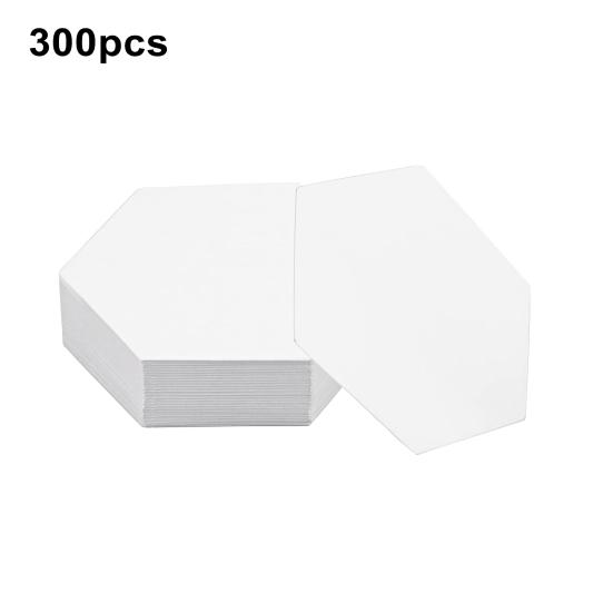 300 ks prošívacího papíru Sada šestihranných prošívacích šablon 10 mm 22 mm 36 mm šablony prošívacího papíru pro prošívání Šití DIY patchwork