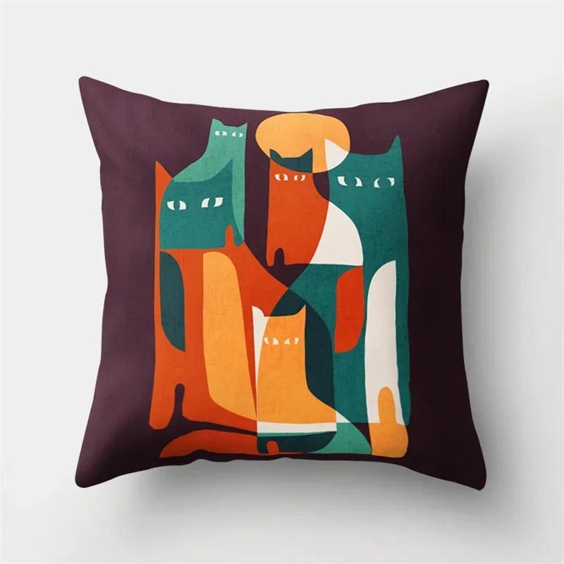 Niedliches Cartoon-Hirsch-Fuchs-Tier-Kissenbezug Büro Wohnzimmer Auto Ornamente Heim-Kissenbezug