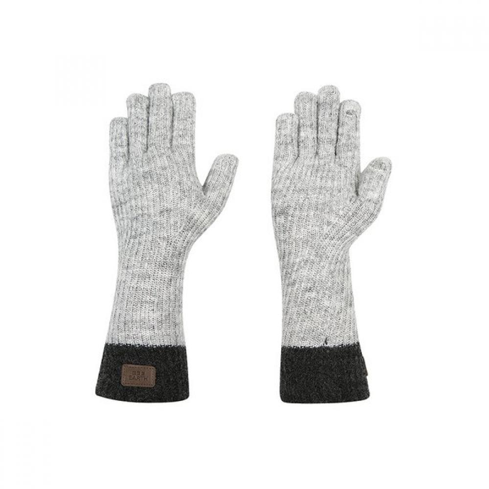 Bbc Earth Warm Point Knit Gloves  Grey FRE