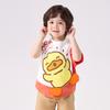 B. Duck Little Yellow Duck Children's Clothing Boys' Cute Cartoon Top Summer Pure Cotton Lightweight Short sleeved T-shirt