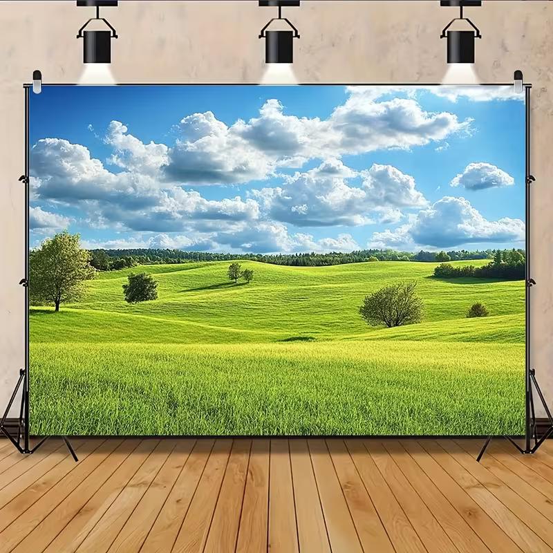 2D Summer Meadow & Countryside Photography Background