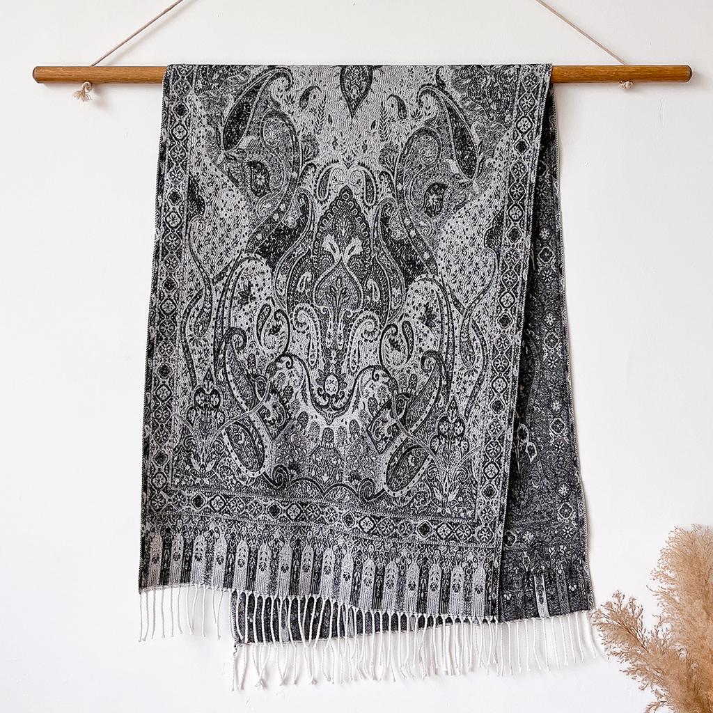 Popular Cashew Fringed Polyester Long Towel Versatile Fashion Senior Women Atmosphere Travel Scarf