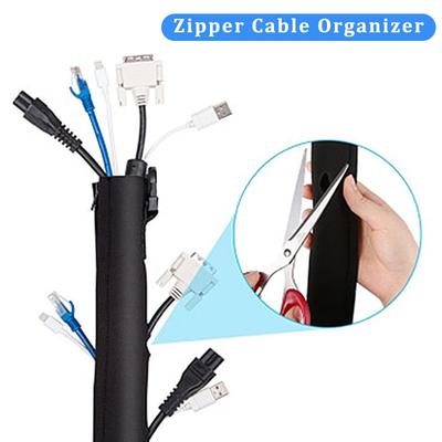 Reißverschluss-Kabelhülle Flexibles Kabelmanagement Kabelschutz Computerkabel-Organizer DIY Neopren 50*11CM Schutz