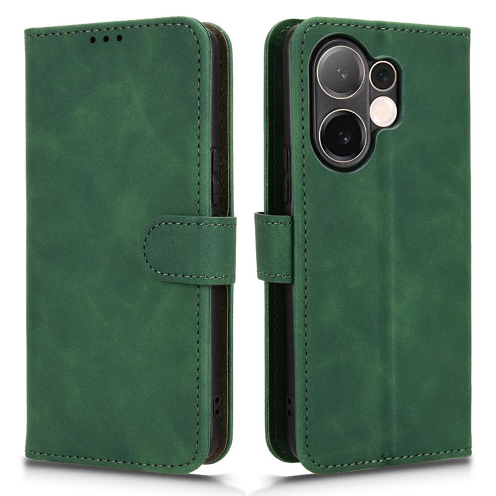 For Vivo V60 5G Leather Case Skin Feel Anti Drop Wallet Flip Phone Cover