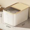 New Plastic Rice Storage Box Food Grade Large Capacity Sealed Jar Multi-functional Sliding Lid Kitchen Container Kitchen Use