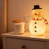 USB Powered Snowman Night Light Cute Christmas Desk Lamp with Warm Glow Holiday Decor for Office Bedroom