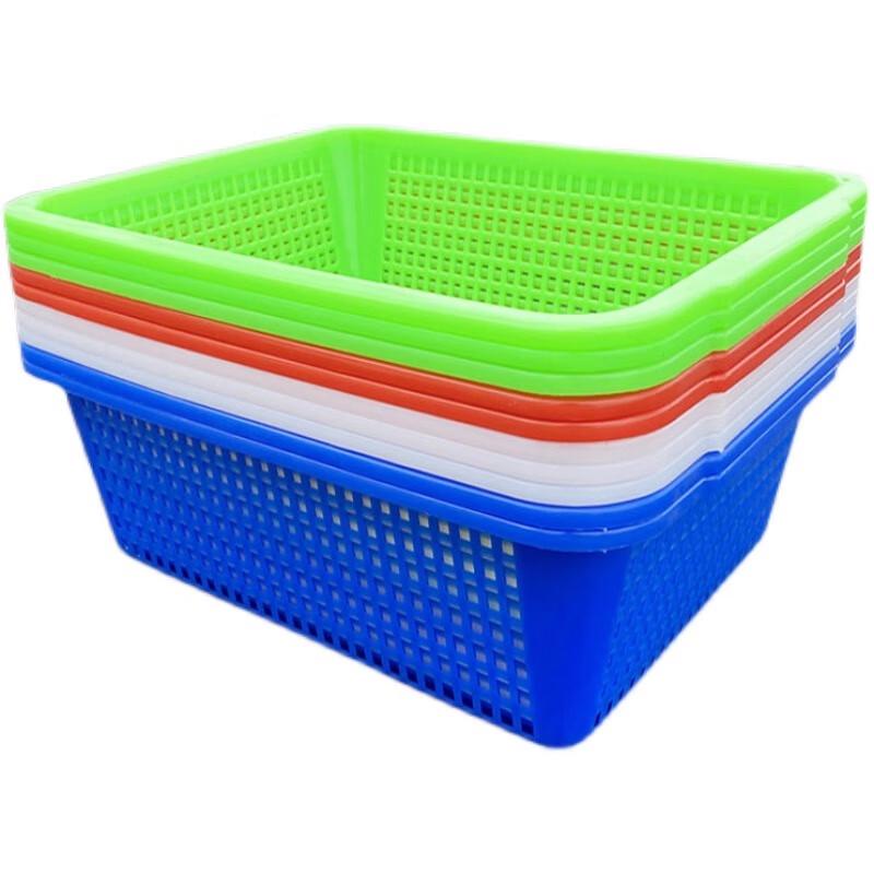 Plastic Rectangular Washing and Storage Baskets