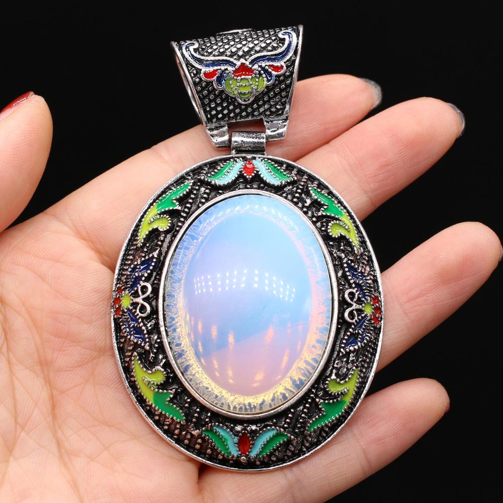 Μενταγιόν από φυσική πέτρα Αχάτες/αμέθυστος/ροζ χαλαζία Κρεμαστό με δαντέλα για κοσμήματα κατασκευής DIY Αξεσουάρ βραχιόλι κολιέ