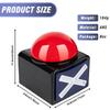 Glitter Cheer Tools Light-Up Sound Buzzer Button Trivia Games - Durable Plastic Ideal for Family Quiz Night and Entertainment
