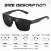 AIMISUV 3Pieces Classical Square Cycling Sunglasses for Men Outdoor Sports Running Driving Sun Glasses Women Goggles UV400