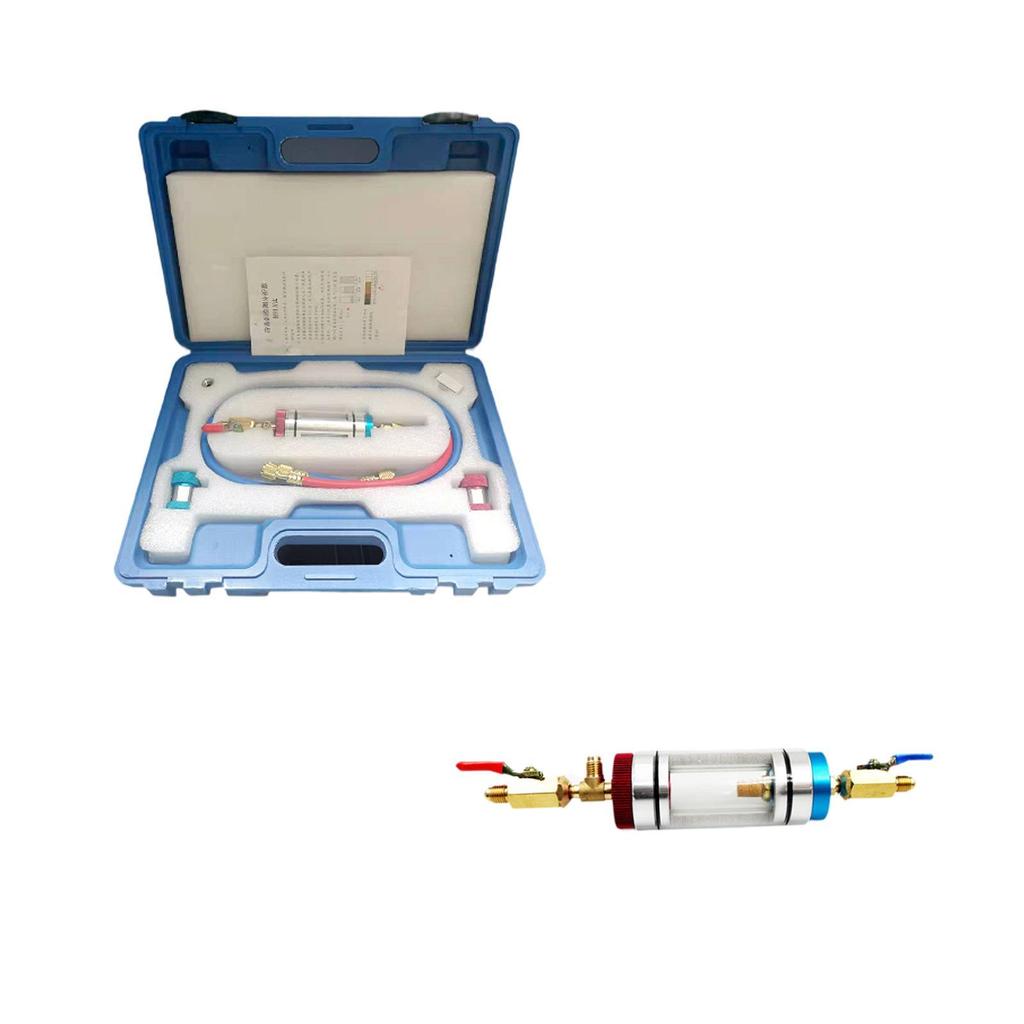 Car Air Conditioning Oil Filler Practical Aluminum Alloy Stable Refrigeration Oil Regulator Auto Repair Tool for Vehicle
